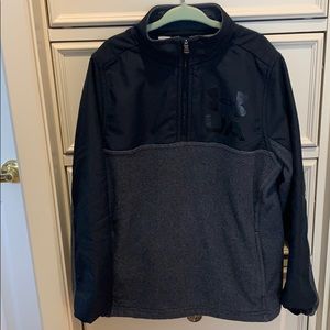 Boys size YSM half zip Under Armour fleece